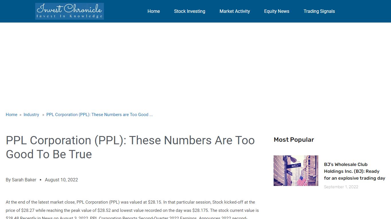 PPL Corporation (PPL): These Numbers are Too Good to be true